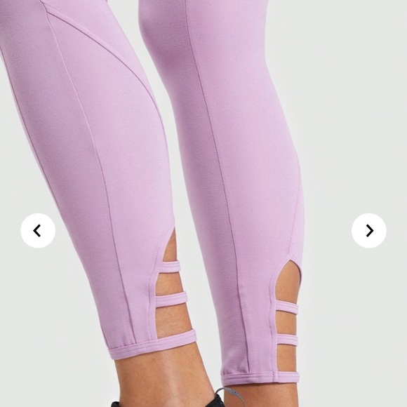 GymShark NWT Poise Leggings in Pastel Grape - Picture 5 of 7